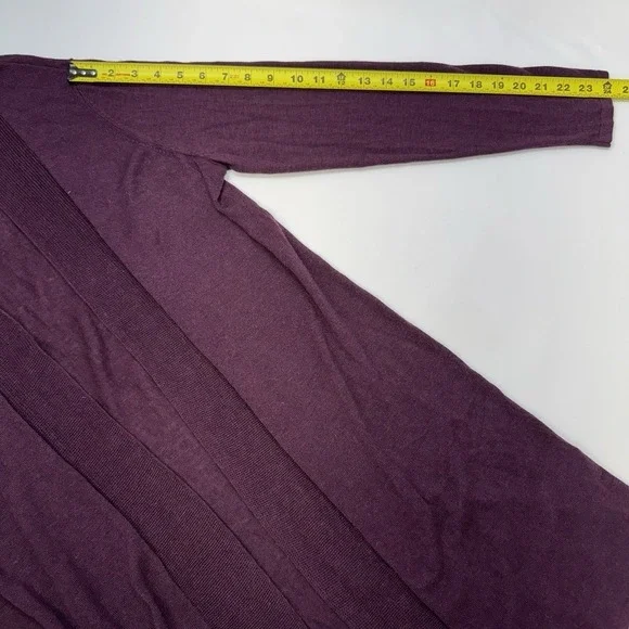 Eileen Fisher Womens Sweater Medium Open Cardigan Tencel Wool Lightweight Office - Picture 11 of 11